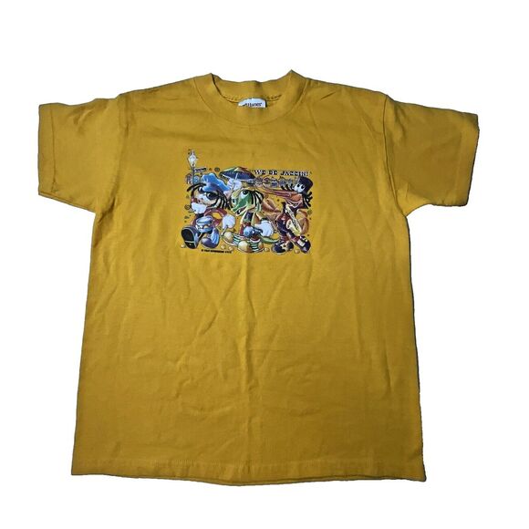 Vintage Mardi Gras "We Be Jazzin" Cat Gator Crawfish T-Shirt Kids Size M‎ 10/12 - Picture 1 of 4